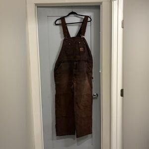 Carhartt Dark Brown Work Overalls